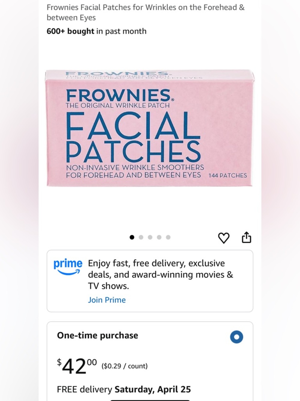 Frownies Facial Patches - Pink Box